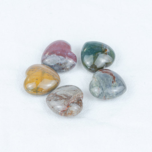 3 cm großes indisches Achatherz in loser Schüttung