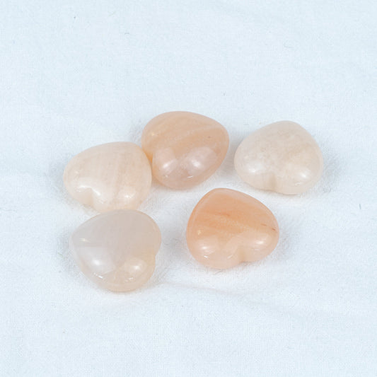 3 cm großes rosa Aventurin-Herz in loser Schüttung