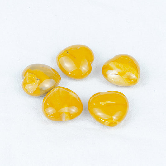 Corazón de jaspe Mookaite de 3 cm a granel