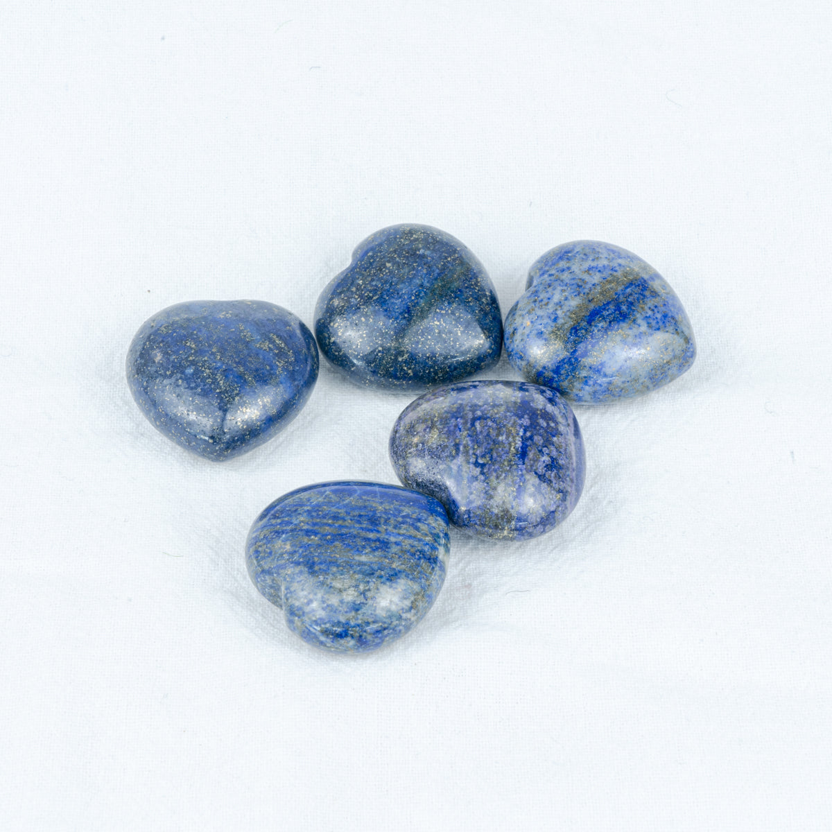 3 cm großes Lapislazuli-Herz in loser Schüttung