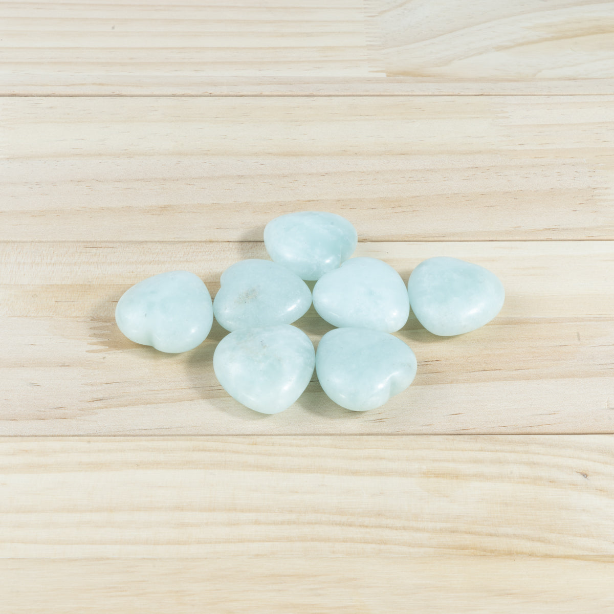 3 cm großes Aquamarin-Herz in loser Schüttung