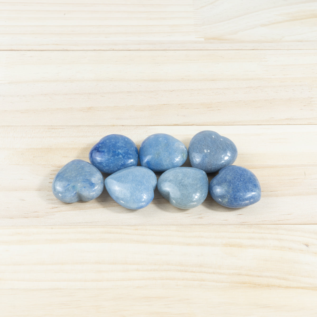 3 cm großes blaues Aventurin-Herz in loser Schüttung