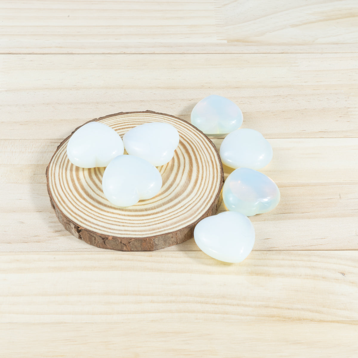 3 cm großes Opalit-Herz in loser Schüttung