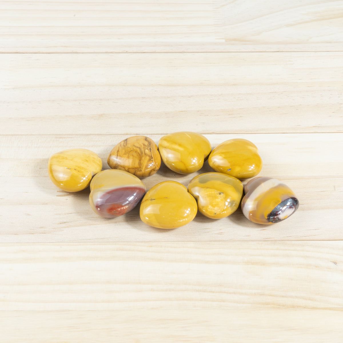 Corazón de jaspe Mookaite de 3 cm a granel