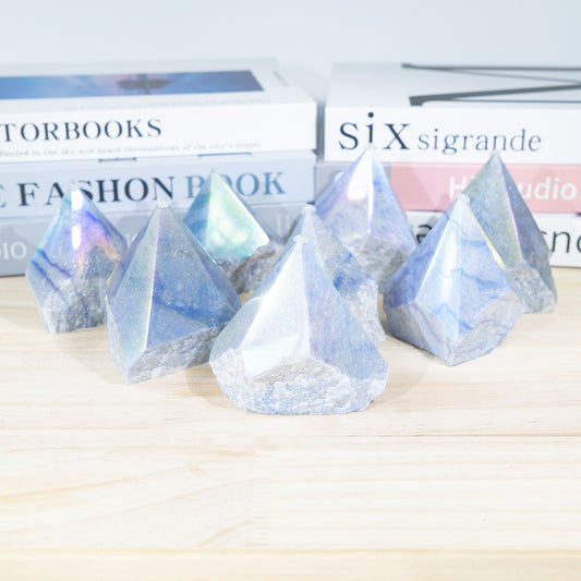 Aura Blue Aventurine Rohsteinspitze in loser Schüttung