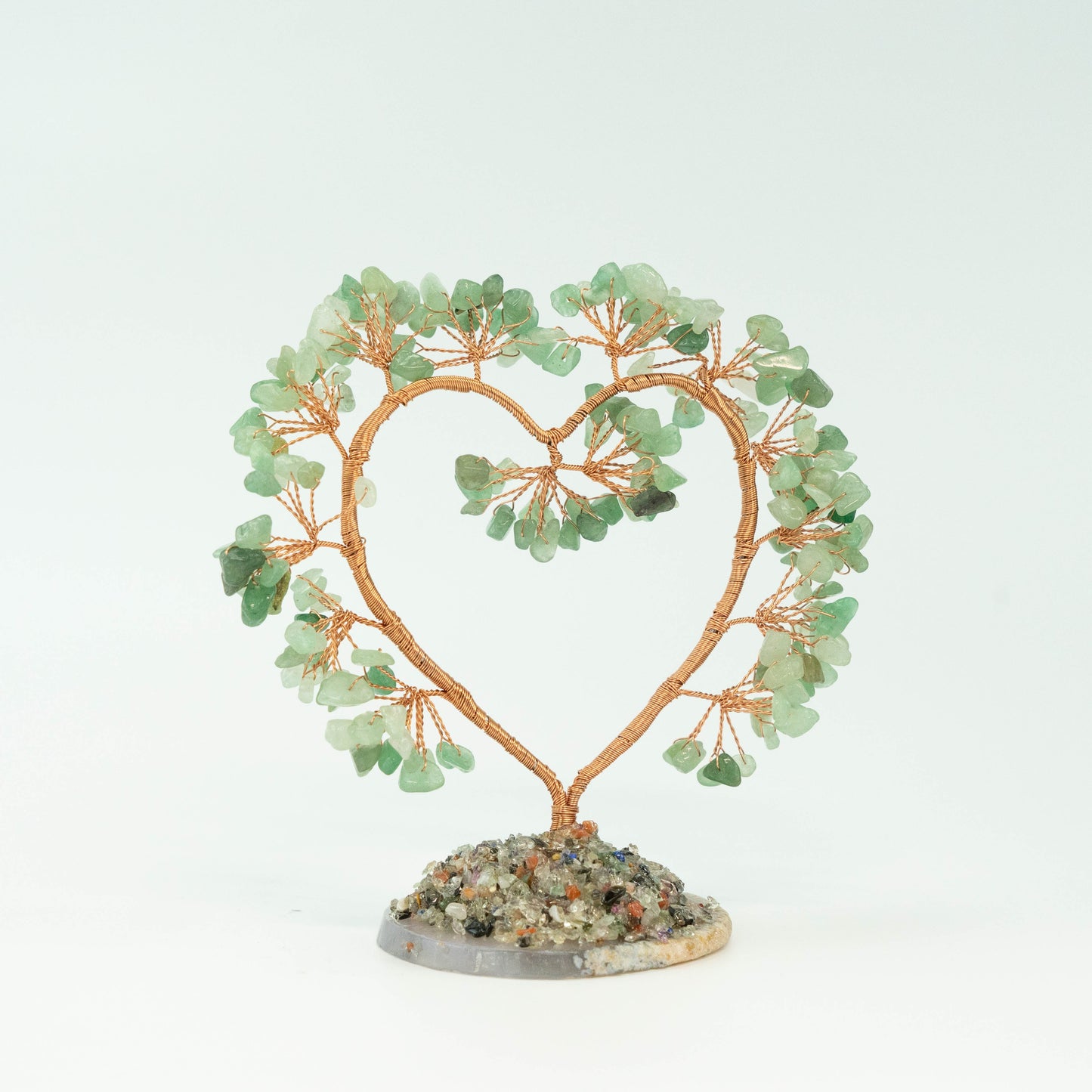 Natürliche grüne Aventurin-Heilchips, Geldbaum