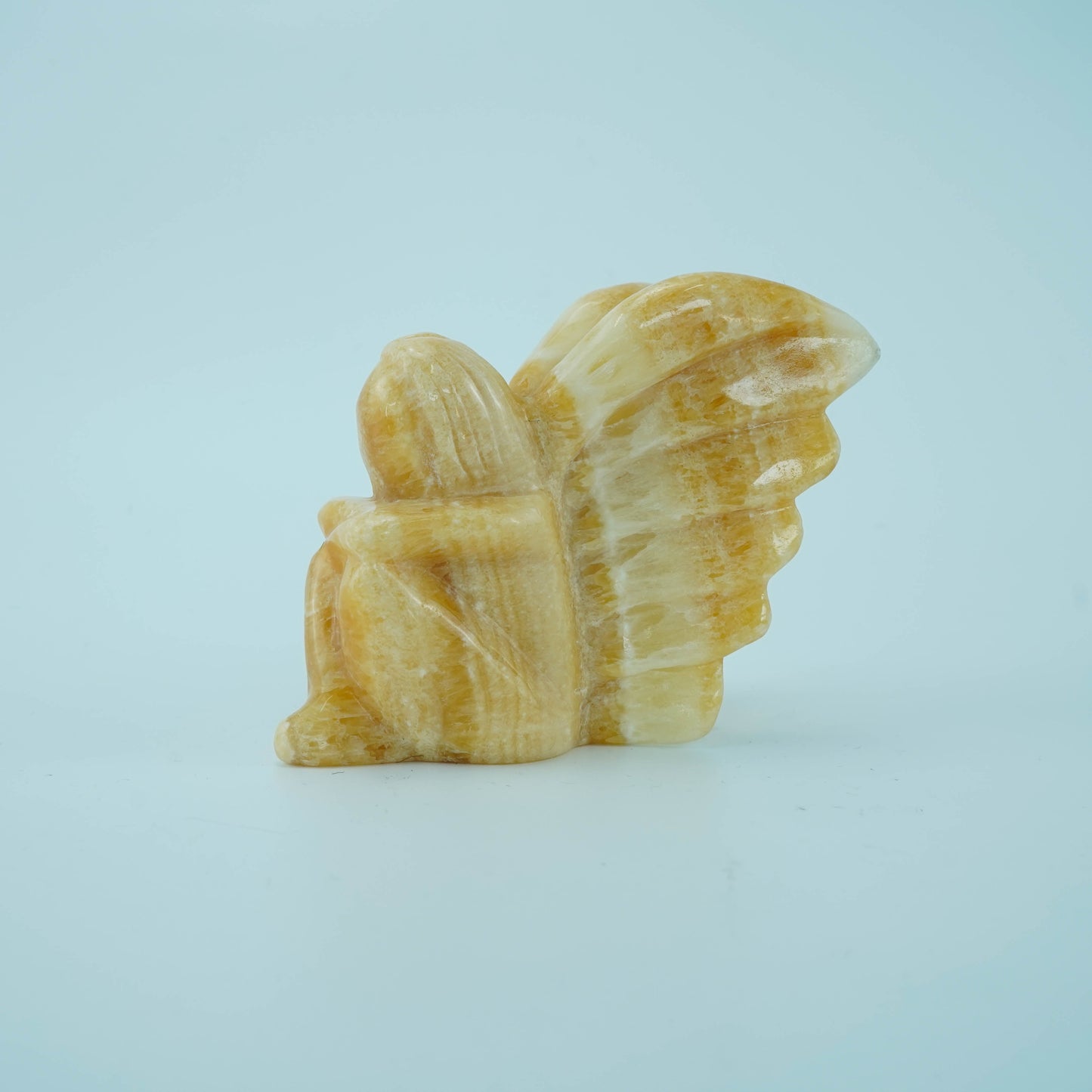 3,5 Zoll gelbe Calcit-Blumenfee