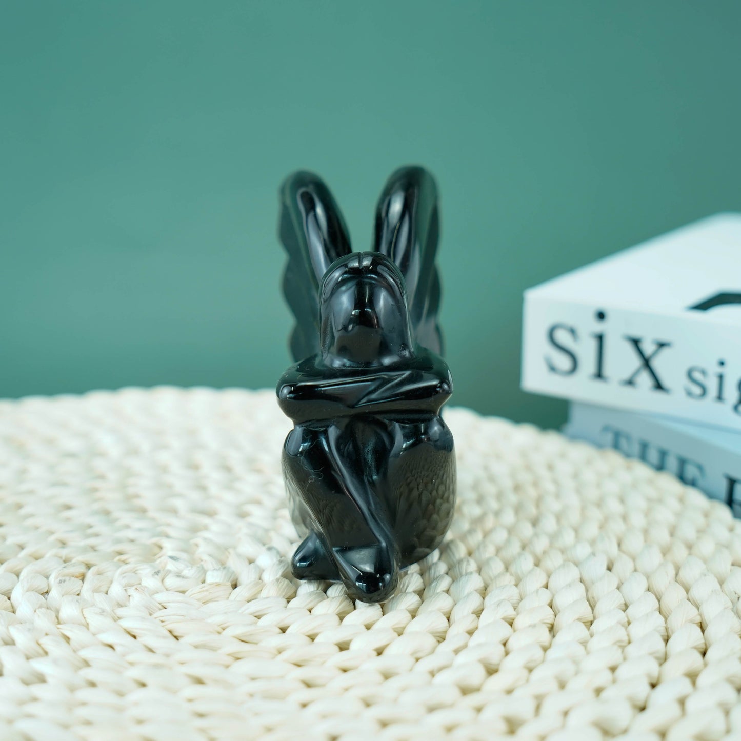 3,5 Zoll goldene Obsidian-Blumenfee