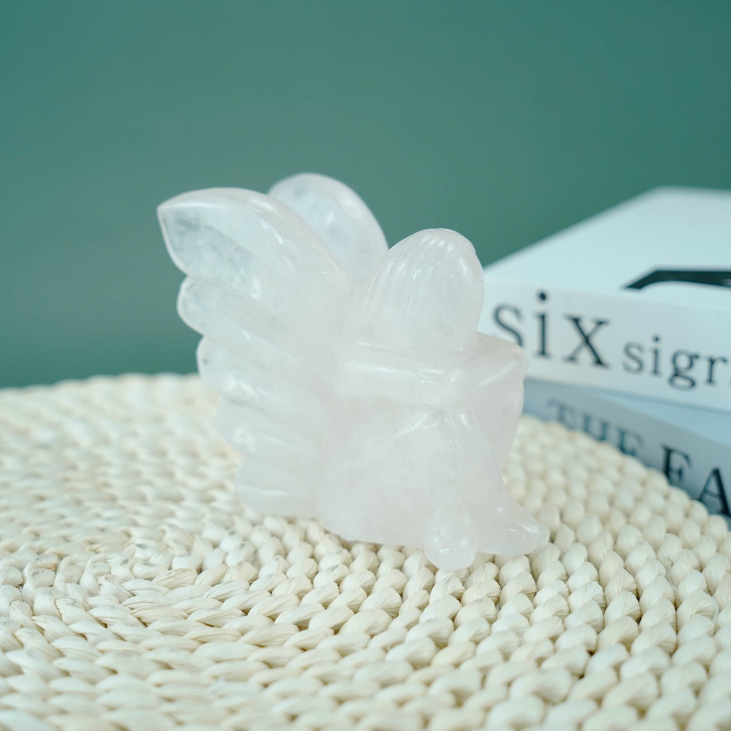 3,5 Zoll Rosenquarz Blumenfee