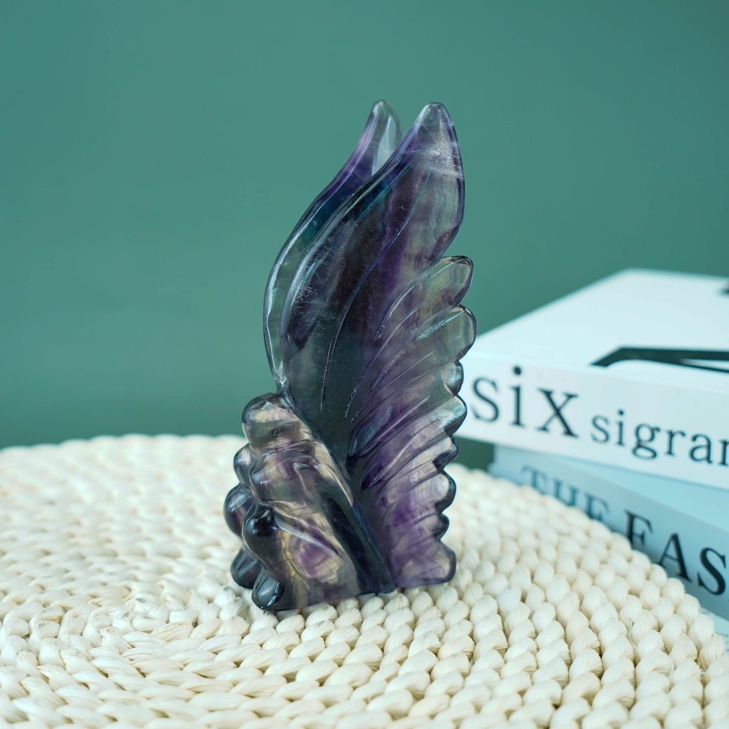 5,5 Zoll Lila Fluorit Blumenfee