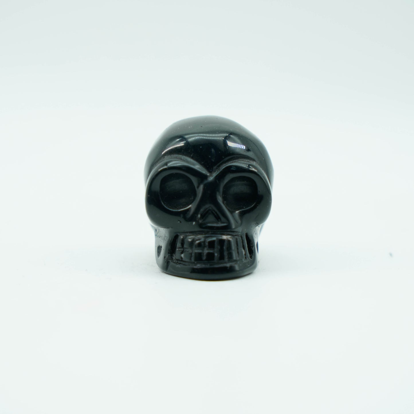 Calavera de ojos grandes de obsidiana negra【Hjl0010A9】