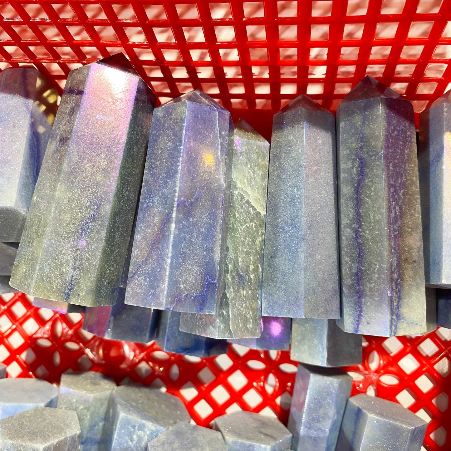 Aura Blue Aventurine Point in Bulk