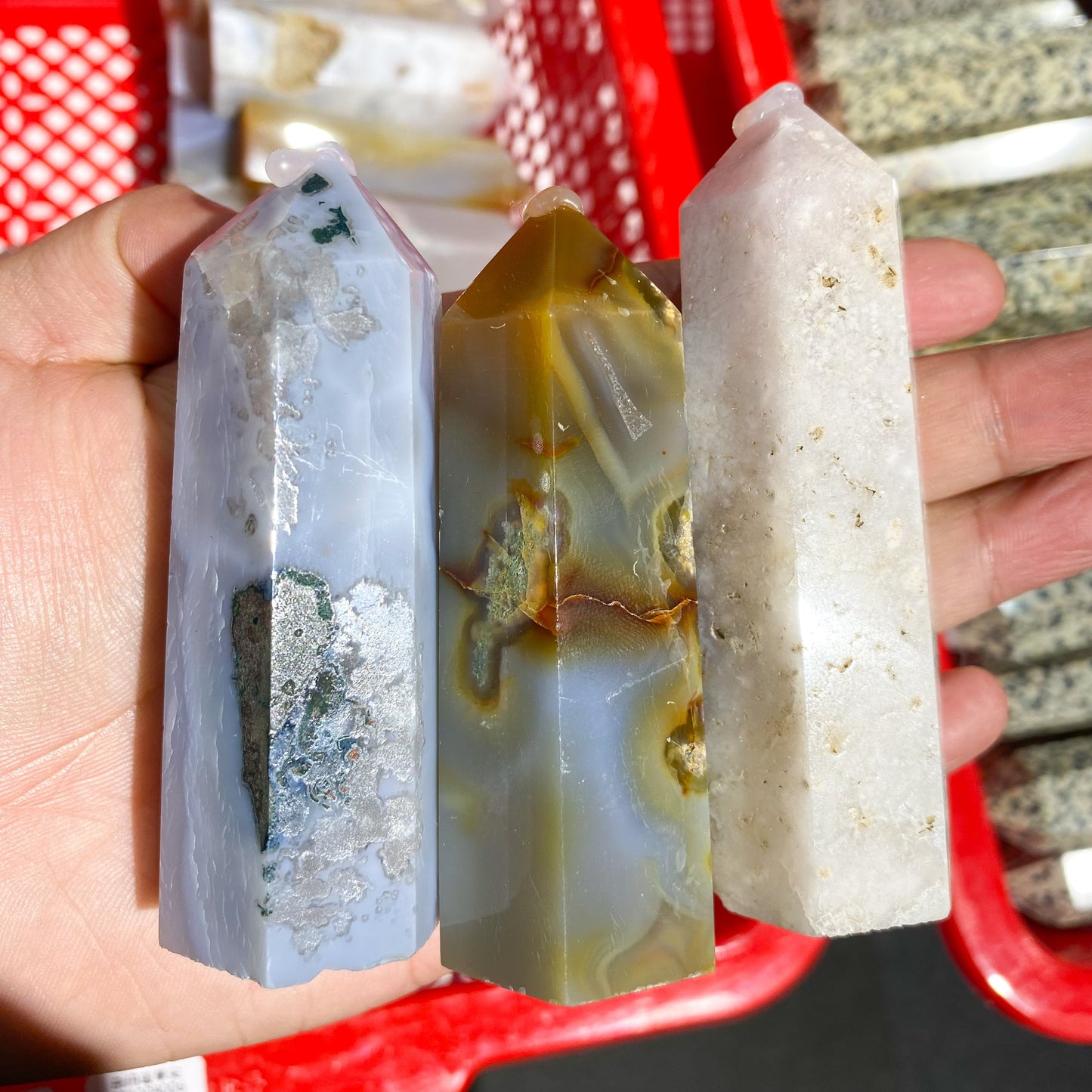 Achatpunkt in loser Schüttung